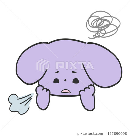 憂心忡忡、不安的孩子 憂心忡忡、不安的孩子 135890098