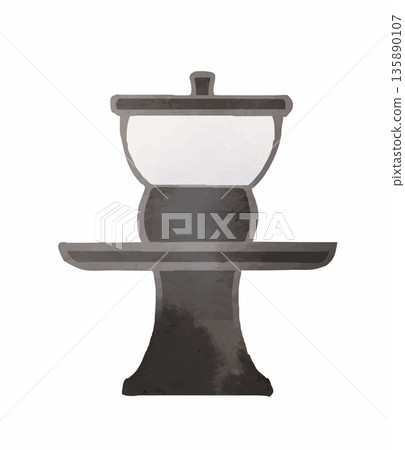 天目茶碗向量圖 天目茶碗向量圖 135890107