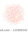 淡色櫻花飄落的背景，圓圈 135890342