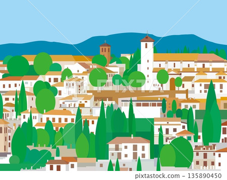 Granada, Andalusia, Spain, summer scenery Granada, Andalusia, Spain, summer scenery 135890450