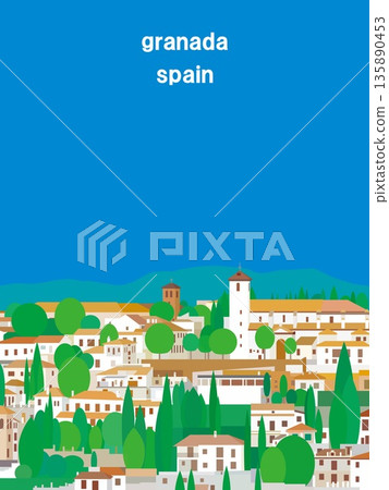 Granada, Andalusia, Spain, summer scenery Granada, Andalusia, Spain, summer scenery 135890453