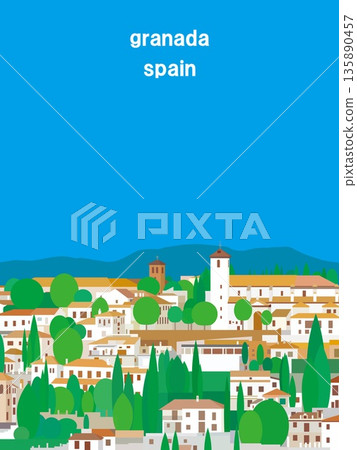 Granada, Andalusia, Spain, summer scenery Granada, Andalusia, Spain, summer scenery 135890457