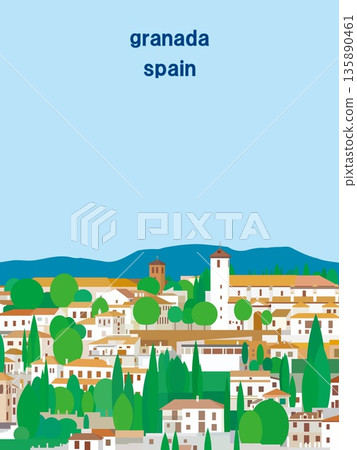 Granada, Andalusia, Spain, summer scenery 135890461