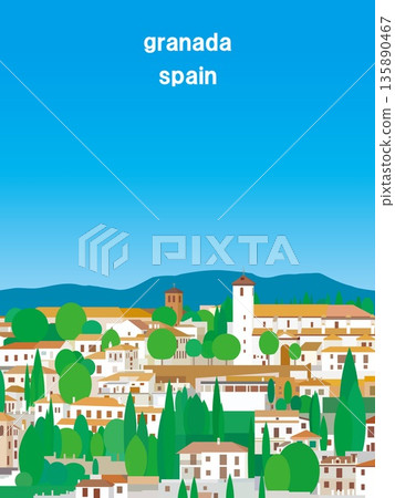 Granada, Andalusia, Spain, summer scenery Granada, Andalusia, Spain, summer scenery 135890467