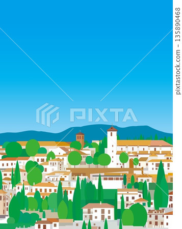 Granada, Andalusia, Spain, summer scenery 135890468