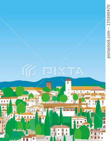 Granada, Andalusia, Spain, summer scenery 135890470