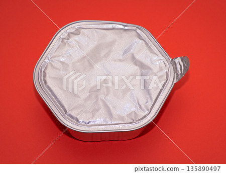 Ready meal in foil container Ready meal in foil container 135890497