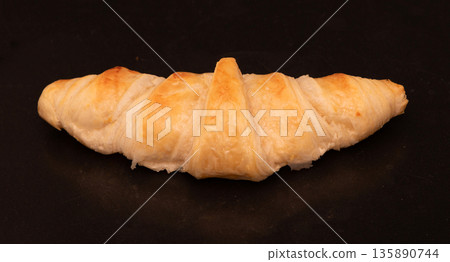 Crispy baked butter croissant 135890744
