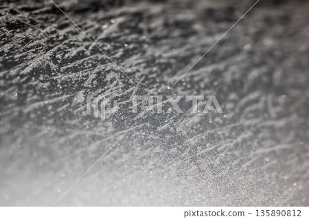 Frosty icy scene, Sparkling frost on surface, Delicate crystalline frost with subtle glow Frosty icy scene, Sparkling frost on surface, Delicate crystalline frost with subtle glow 135890812