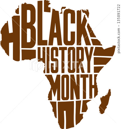 Black History Month in African Silhouette Black History Month in African Silhouette 135891722
