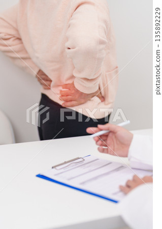 Elderly Patient consultation with doctor for Kidney disease, Urinary system and Stones, Cancer, world kidney day, Chronic kidney, Urology, Nephritis, Renal, Transplant and medical healthcare concept Elderly Patient consultation with doctor for Kidney disease, Urinary system and Stones, Cancer, world kidney day, Chronic kidney, Urology, Nephritis, Renal, Transplant and medical healthcare concept 135892229