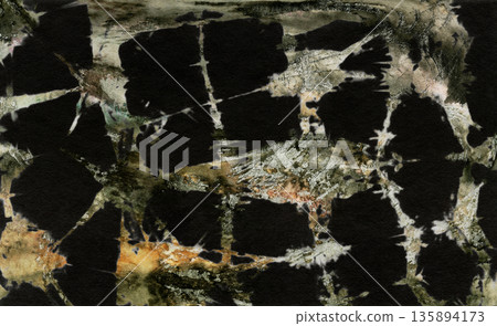 Bold artwork born from tie-dye and hand-painted designs 135894173