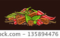 Vector Spices Still Life 135894476