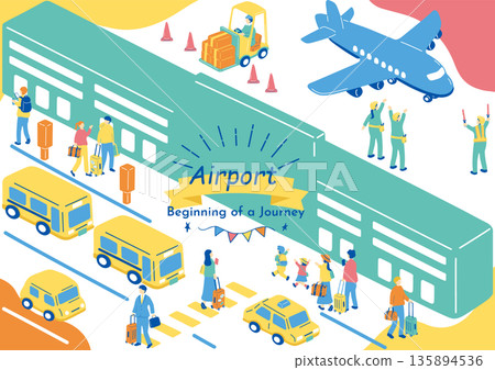 使用機場的人們 135894536