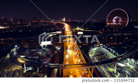 Aerial view of landscape in Guangzhou city, China Aerial view of landscape in Guangzhou city, China 135894732
