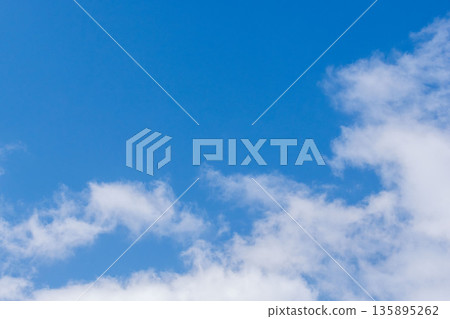 Refreshing autumn sky: Close-up of blue sky and clouds 13 Refreshing autumn sky: Close-up of blue sky and clouds 13 135895262