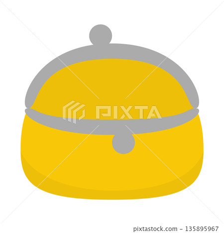 A simple illustration of an open coin purse A simple illustration of an open coin purse 135895967