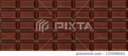Milk chocolate bar texture background 135896083