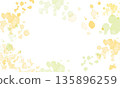 Cute fashionable mimosa background illustration 135896259
