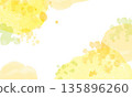Cute fashionable mimosa background illustration 135896260