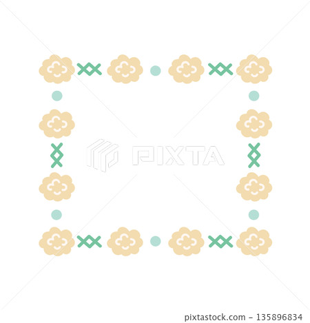 Spring dandelion square frame material flower Spring dandelion square frame material flower 135896834