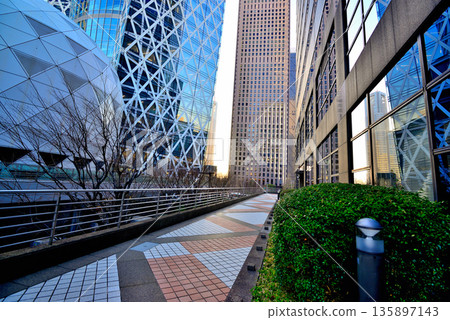 Tokyo Shinjuku Station West Exit Mode Gakuen Cocoon Tower 135897143