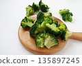 Boiled broccoli 135897245