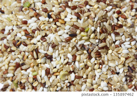 These are grains of mixed grain. These are grains of mixed grain. 135897462