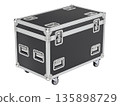 Flight case isolated on white background - 3D illustration 135898729