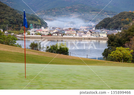 Kyushu, Nagasaki City, Ocean Palace Golf Club, Hole 6, Valley Green 135899466