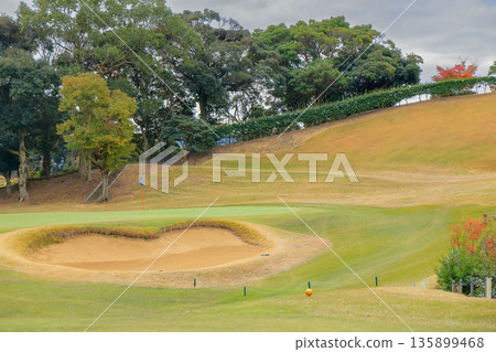Kyushu, Nagasaki City, Ocean Palace Golf Club, Hole 6, Valley Green 135899468
