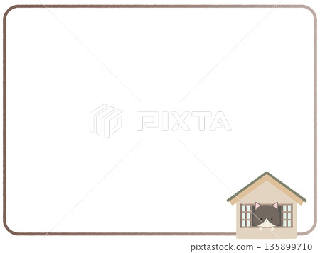 Frame of a brown cat at home Frame of a brown cat at home 135899710