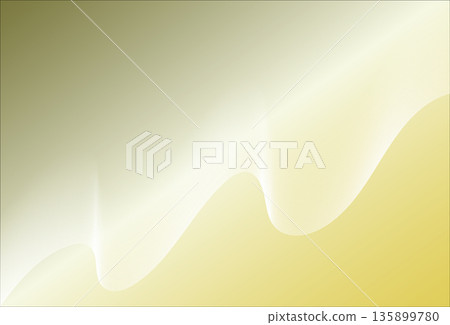 金色閃耀的漸層波浪圖案 135899780