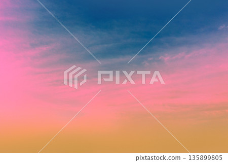 Colorful evening cloudy sky during sunset. Nature background Colorful evening cloudy sky during sunset. Nature background 135899805