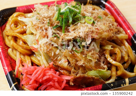 Fried udon bento Fried udon bento 135900242
