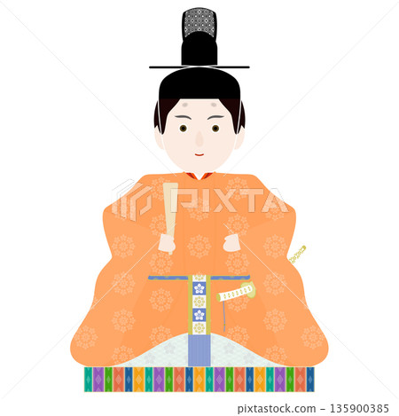 女兒節_男娃娃的插圖 女兒節_男娃娃的插圖 135900385