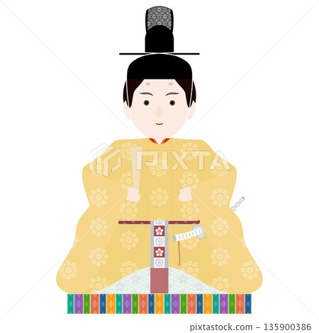 女兒節_男娃娃的插圖 女兒節_男娃娃的插圖 135900386