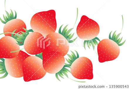 Strawberry background illustration 135900543