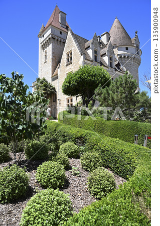 The Chateau des Milandes, a manor house in the commune of Castelnaud-la-Chapelle 135900948