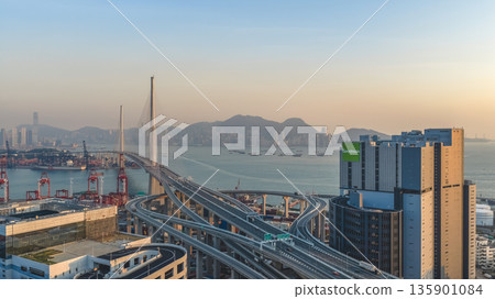 Jan 10 2026 Daylight Illuminates Tsing Yi Kwai Chung Container Terminal 135901084