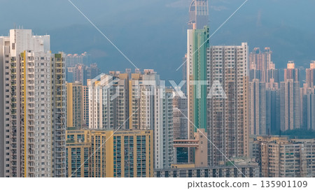 Jan 10 2026 Bright Daylight Illuminates Urban Waterfront Of Tsing Yi South 135901109