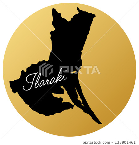 茨城地圖圖標 茨城地圖圖標 135901461