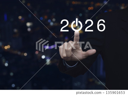Business happy new year 2026 success concept Business happy new year 2026 success concept 135901653