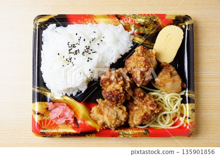 Fried chicken lunch Fried chicken lunch 135901856