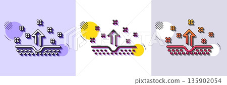 Clean skin line icon. Halftone dotted pattern. Gradient icon with grain shadow. Body or Face care sign. Line clean skin icon. Various designs. Vector Clean skin line icon. Halftone dotted pattern. Gradient icon with grain shadow. Body or Face care sign. Line clean skin icon. Various designs. Vector 135902054