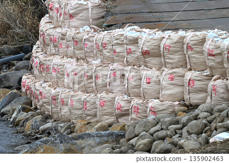 防洪工程圖片（洪水災害、暴雨災害、災後重建、防洪工程、河道建設、堤防建設） 135902463