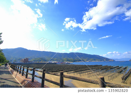 一條海濱步道,您可以在那裡漫步和散步。 一條海濱步道,您可以在那裡漫步和散步。 135902820