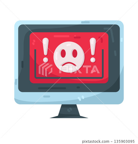 Illustration of system error Illustration of system error 135903095