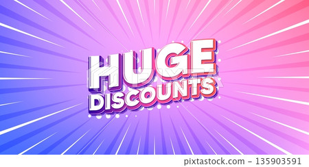 Huge discounts sun rays gradient banner. Light burst background. Huge Discounts tag. Special offer price sign. Advertising Sale symbol. Gradient sun rays. Sunburst light. Vector Huge discounts sun rays gradient banner. Light burst background. Huge Discounts tag. Special offer price sign. Advertising Sale symbol. Gradient sun rays. Sunburst light. Vector 135903591