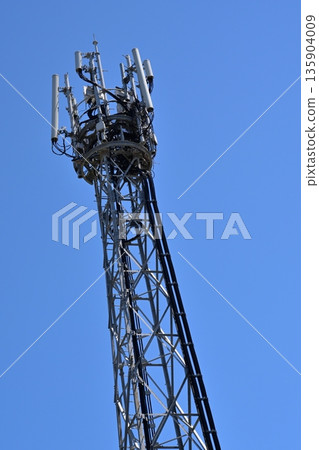 下一代通訊影像 通訊影像(無線電塔:基地台) 下一代通訊影像 通訊影像(無線電塔:基地台) 135904009
